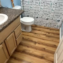 Residential bathroom cleaning
